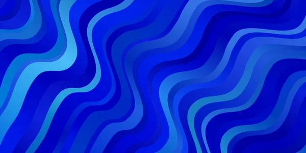 Modèle Vectoriel Bleu Clair Avec Lignes Courbes — Image vectorielle