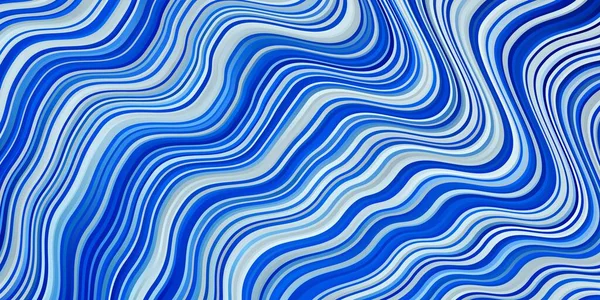 Modèle Vectoriel Bleu Clair Avec Lignes Courbes — Image vectorielle