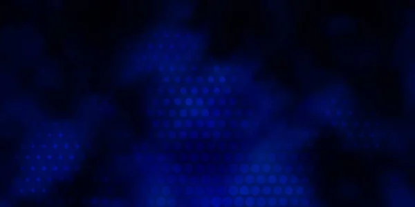 Modèle Vectoriel Bleu Foncé Avec Cercles — Image vectorielle