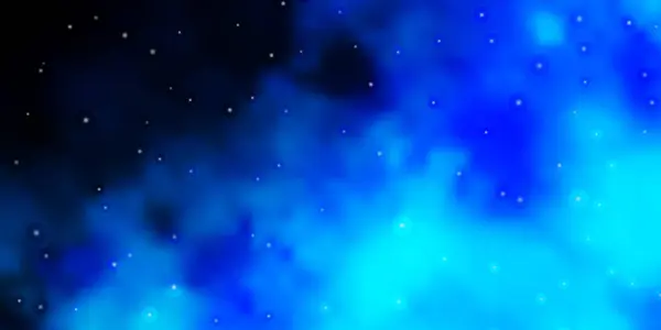 아름다운 별들로 이루어진 어두운 Blue 경사도 추상적 스타일의 사이트의 페이지 — 스톡 벡터