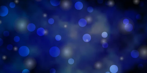 Rosa Escuro Padrão Vetor Azul Com Círculos Estrelas Ilustração Colorida — Vetor de Stock