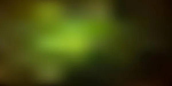 Verde Escuro Vetor Amarelo Desfocado Padrão Blur Ilustração Colorida Novo —  Vetores de Stock