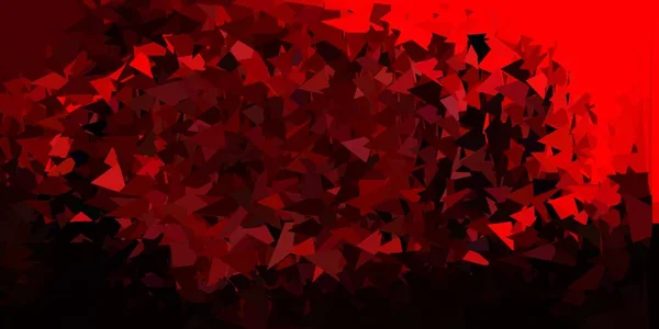 Темно Красный Вектор Дизайн Многоугольника Декоративная Красочная Иллюстрация Абстрактными Треугольниками — стоковый вектор