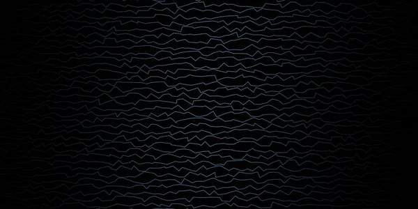 Šablona Vektoru Dark Blue Křivkami Barevná Ilustrace Zakřivenými Čarami Vzor — Stockový vektor