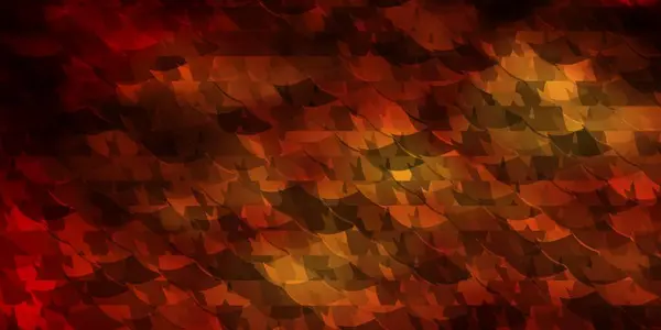 Donkergele Vectorsjabloon Met Kristallen Driehoeken Driehoeken Abstracte Achtergrond Met Kleurrijk — Stockvector