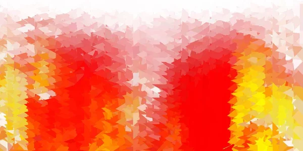Light Orange Vector Triangle Mosaic Pattern Abstract Illustration Elegant Gradient — Stock Vector