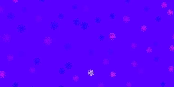 Світло Рожевий Синій Вектор Природного Планування Квітами Барвисті Квіти Натуральному — стоковий вектор