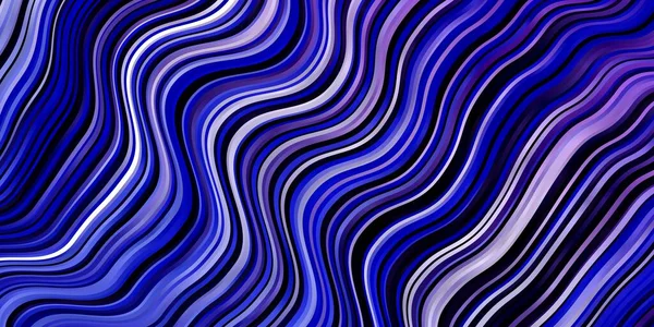Hellrosa Blauer Vektorhintergrund Mit Kurven Illustration Halbton Stil Mit Steigungskurven — Stockvektor