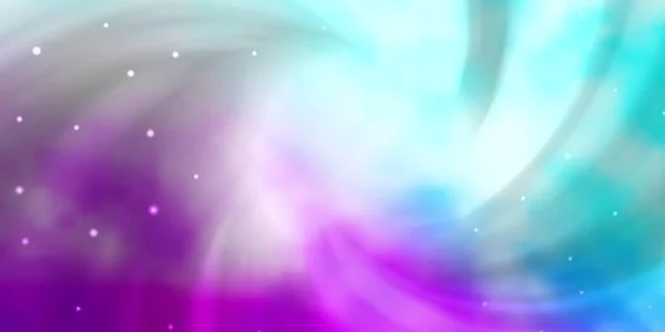 Ανοιχτό Ροζ Μπλε Διανυσματικό Φόντο Μικρά Και Μεγάλα Αστέρια — Διανυσματικό Αρχείο