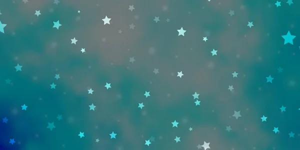 Diseño Vectorial Luz Azul Con Estrellas Brillantes — Vector de stock