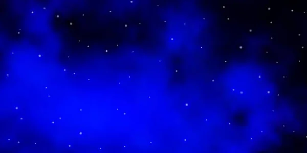 Diseño Vectorial Azul Oscuro Con Estrellas Brillantes — Vector de stock