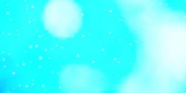 Light Blue Green Vector Texture Beautiful Stars — Stock Vector