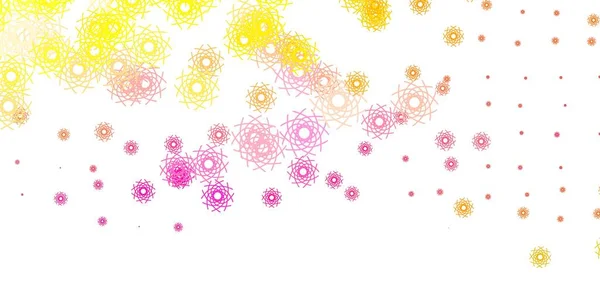 Светло Розовая Желтая Векторная Фактура Мемфисами Красочные Абстрактные Формы Градиентом — стоковый вектор