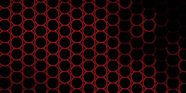 Modèle Vectoriel Rouge Foncé Avec Des Cercles Illustration Abstraite Scintillante — Image vectorielle