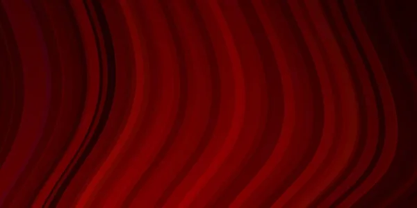 Layout Vetorial Vermelho Escuro Com Curvas Ilustração Colorida Estilo Circular — Vetor de Stock