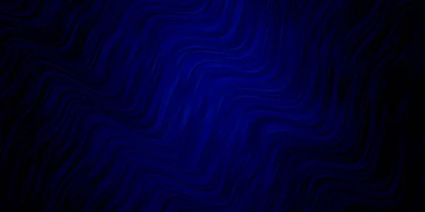 Modèle Vectoriel Bleu Foncé Avec Lignes Courbes — Image vectorielle