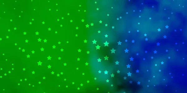 Patrón Vectorial Multicolor Oscuro Con Estrellas Abstractas — Vector de stock