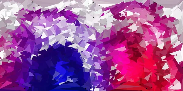 Modello Triangolo Poli Vettore Rosa Viola Scuro Nuova Illustrazione Colorata — Vettoriale Stock