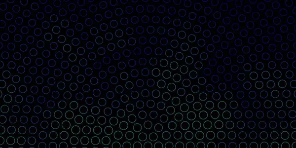Темний Векторний Візерунок Blue Сферами — стоковий вектор