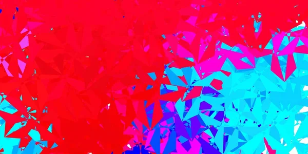 深蓝色 红色矢量抽象三角形背景 马赛克彩色图解与三角形概念 多功能应用程序设计 — 图库矢量图片