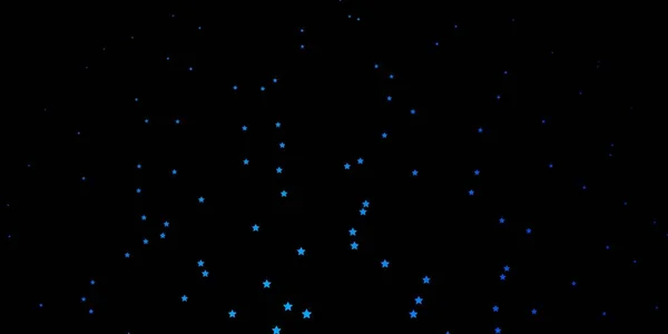 Dunkelblaue Vektorschablone Mit Neonsternen Moderne Geometrische Abstrakte Illustration Mit Sternen — Stockvektor