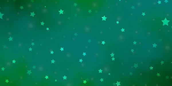 Neon Yıldızlı Açık Yeşil Vektör Şablonu — Stok Vektör