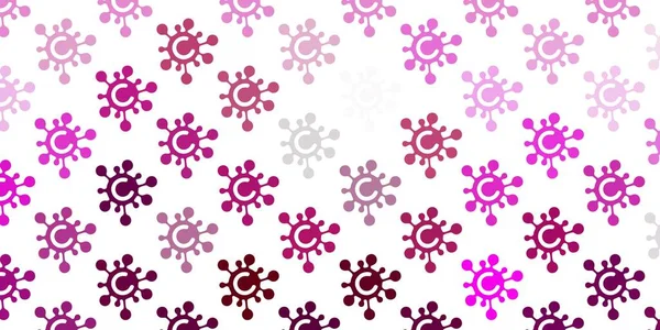 Textura Vectorial Rosa Claro Con Símbolos Enfermedad Diseño Sencillo Estilo — Vector de stock