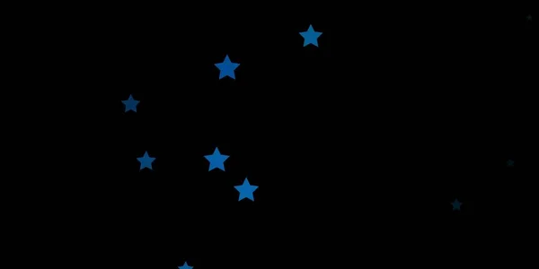 Azul Escuro Layout Vetorial Verde Com Estrelas Brilhantes — Vetor de Stock