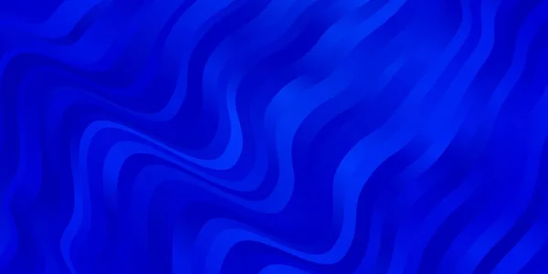 Fondo Vectorial Azul Claro Con Curvas — Vector de stock