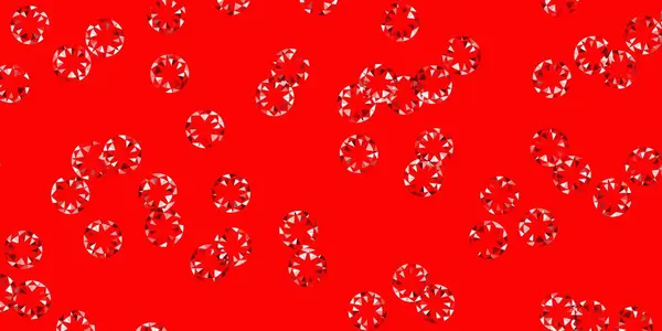 Fondo Vector Rojo Claro Con Burbujas Diseño Decorativo Abstracto Estilo — Archivo Imágenes Vectoriales