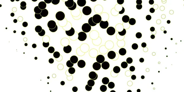 Modèle Vectoriel Vert Foncé Jaune Avec Cercles — Image vectorielle