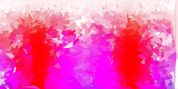Ljuslila Rosa Vektor Triangel Mosaik Bakgrund Dekorativa Färgglada Illustration Med — Stock vektor