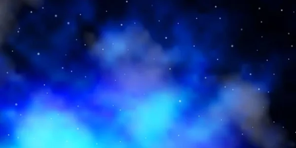 深蓝色的矢量背景 色彩斑斓的星星 用抽象的渐变星作生动的例证 礼物包装方式 — 图库矢量图片