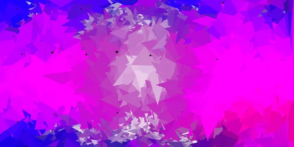 Papier Peint Polygonal Violet Clair Vecteur Rose Géométrique Illustration Verre — Image vectorielle