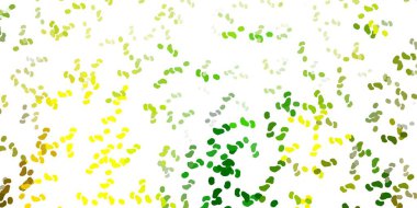 Açık yeşil, soyut şekilli sarı vektör şablonu. Basit bir şekilde gradyan olan renkli soyut biçimler. Web siteniz için basit illüstrasyon.