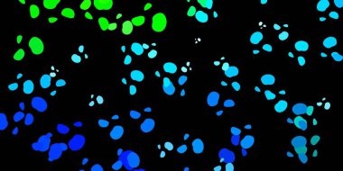 Koyu mavi, rastgele şekilli yeşil vektör arkaplan. Basit bir şekilde gradyan olan renkli soyut biçimler. Web siteniz için basit illüstrasyon.