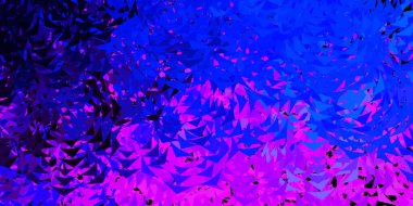 Açık mavi, çizgileri ve üçgenleri olan yeşil vektör arkaplanı. Doğa tarzında üçgenleri olan güzel bir çizim. Duvar kağıtları için şablon.