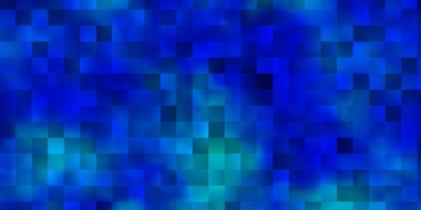 Açık mavi vektör deseni kare biçiminde. Soyut arkaplanda renkli gradyan olan dikdörtgenler. Reklamınız, posteriniz, afişiniz için en iyi tasarım.