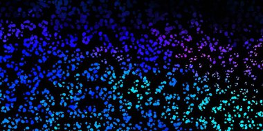 Koyu pembe, kaotik şekilli mavi vektör arkaplan. Basit gradyan şekilli renkli bir çizim. İşiniz için akıllı tasarım.