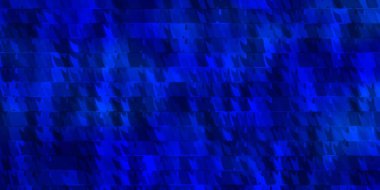 Işık Mavisi vektör arkaplanı çizgiler, üçgenler. Renkli eğimli üçgenlerin çizimi. Reklamlar için desen.