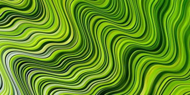 Açık Yeşil, kıvrımlı sarı vektör arkaplanı.