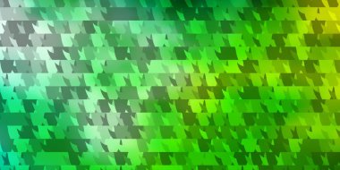 Açık mavi, çokgen şekilli yeşil vektör deseni. Renkli üçgenli modern soyut illüstrasyon. Web siteleri için desen.