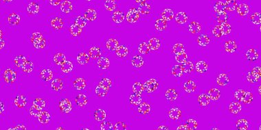 Açık kırmızı, benekli sarı vektör arka plan. Renkli çember şekilli modern soyut illüstrasyon. İş ilanları için şablon.