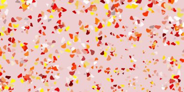 Rastgele şekilli hafif turuncu vektör arkaplanı. Soyut tarzda renkli şekilli bir illüstrasyon. Reklamlarınız için modern tasarım.