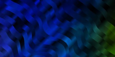 Eğrili karanlık vektör deseni. Rengarenk çizgileri ve şekilleri olan parlak bir örnek. Terfileriniz için akıllı tasarım.