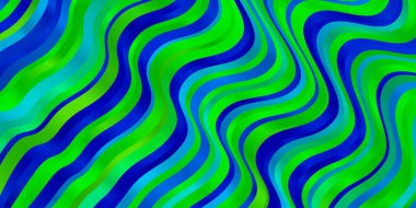 Açık Mavi, çizgileri olan yeşil vektör deseni.