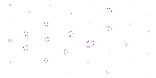 Світло Рожевий Векторний Шаблон Знаками Бізнес Леді Ілюстрація Ознаками Жіночої — стоковий вектор