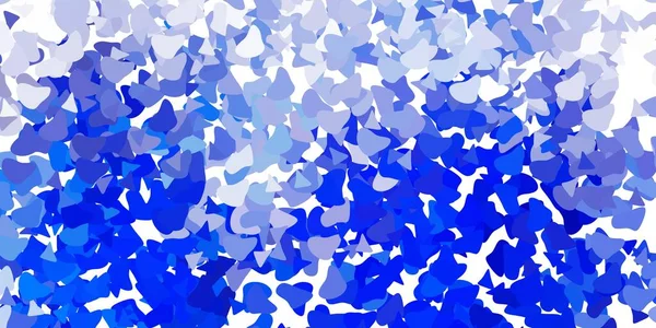 Fondo Vectorial Azul Claro Con Formas Caóticas Formas Abstractas Coloridas — Vector de stock