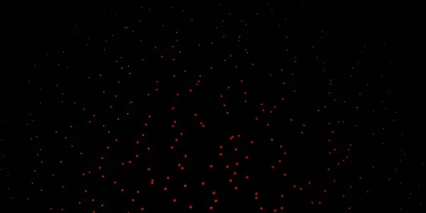 Dark Orange Vector Layout Bright Stars — Stock Vector