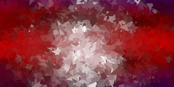 深蓝色 红色矢量三角形马赛克壁纸 带有抽象三角形的装饰色彩丰富的插图 多功能应用程序设计 — 图库矢量图片